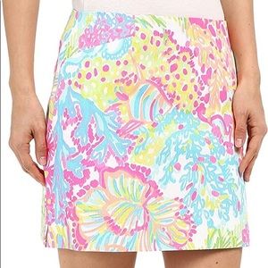 Lilly Pulitzer Multi Lovers Coral Marigold Skort